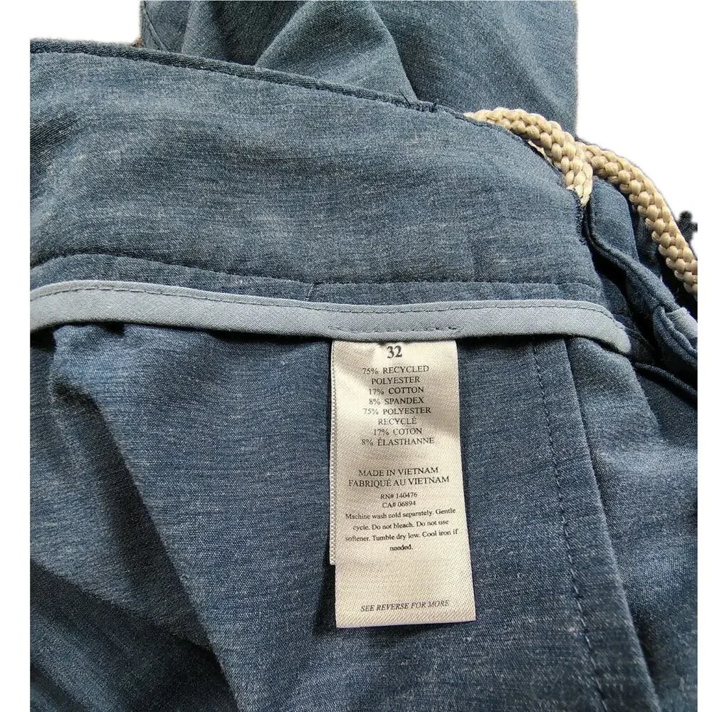 Faherty All Day Shorts Men's 32 Blue 9